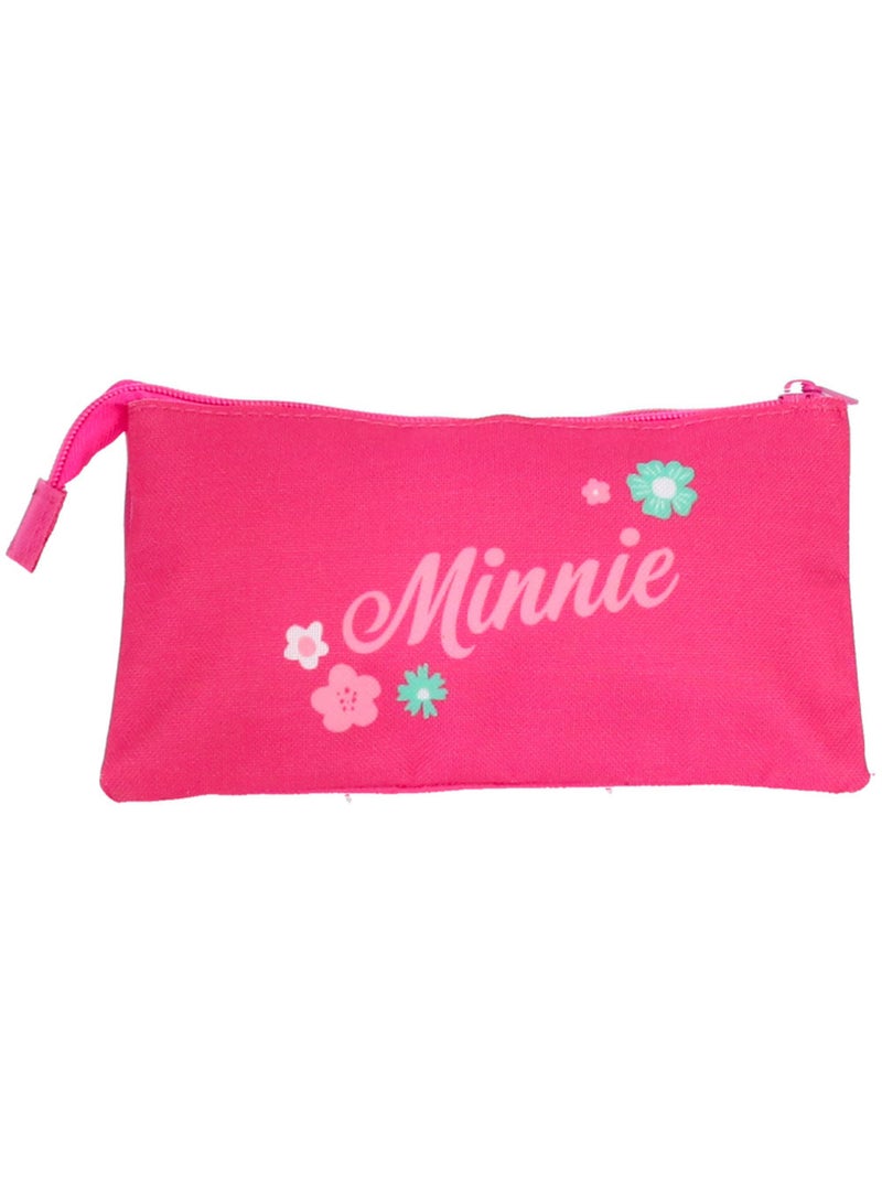 Pennenzak triple vak canvas Minnie Mouse Disney Roze - Kiabi