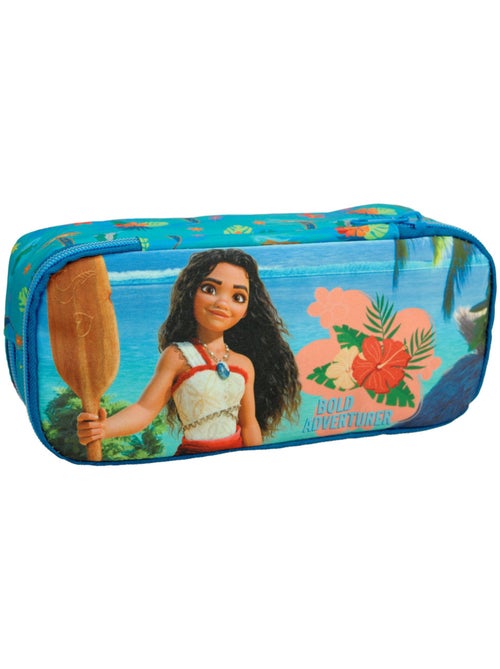 Pennenzak 'Vaiana' 23 cm rechthoekig met 2 vakken met ritssluiting Disney - Kiabi
