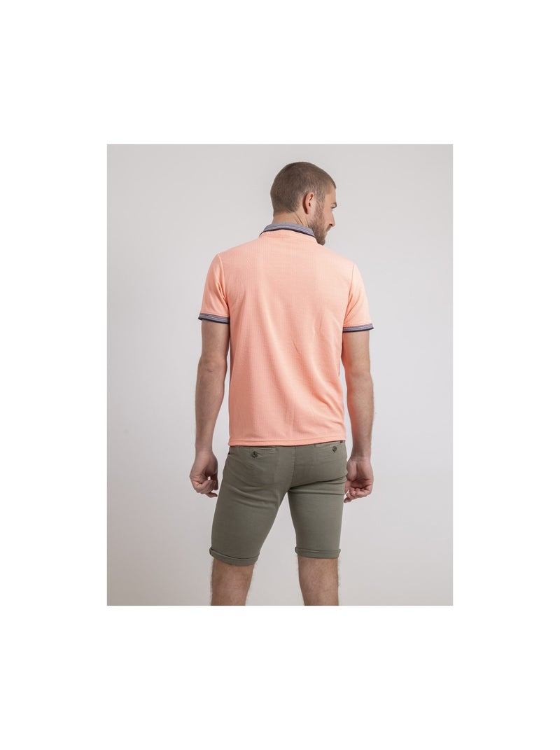 Pepateo poloshirt met korte mouwen Koraaloranje - Kiabi