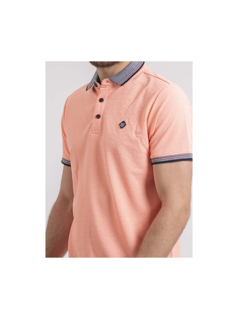 Pepateo poloshirt met korte mouwen Koraaloranje - Kiabi