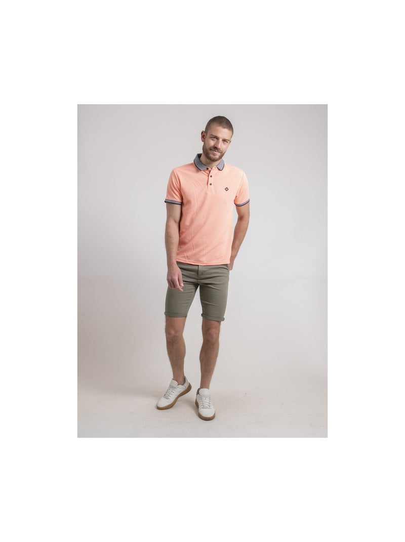 Pepateo poloshirt met korte mouwen Koraaloranje - Kiabi