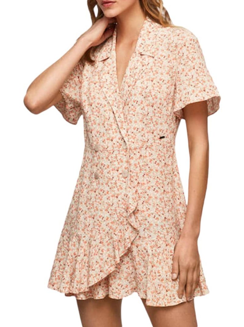 Pepe Jeans Aide Dames Oranje Combishort met Print Oranje - Kiabi