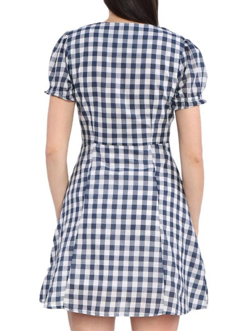 Pepe Jeans Aliyah Dames Jurk Wit/Marine - Kiabi Pepe Jeans Aliyah Dames Jurk Wit/Marine - Kiabi