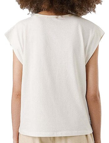 Pepe jeans anabelle ecru t-shirt voor dames