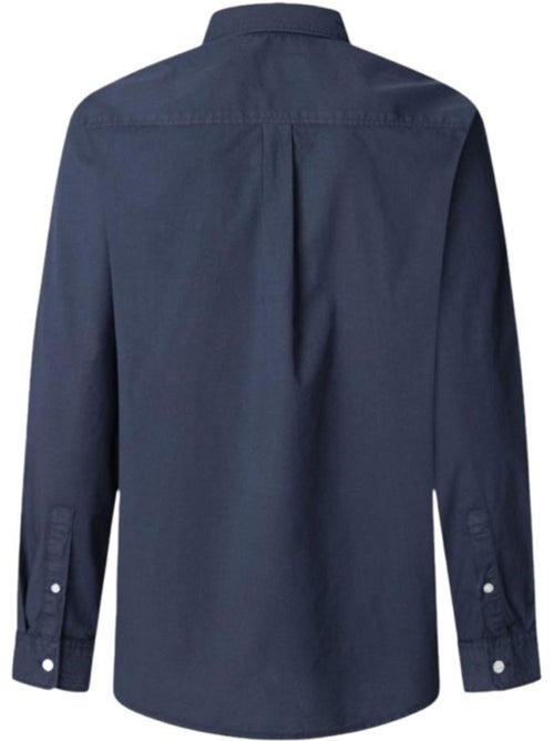 Pepe Jeans Arnold Herenoverhemd Marineblauw - Kiabi Pepe Jeans Arnold Herenoverhemd Marineblauw - Kiabi