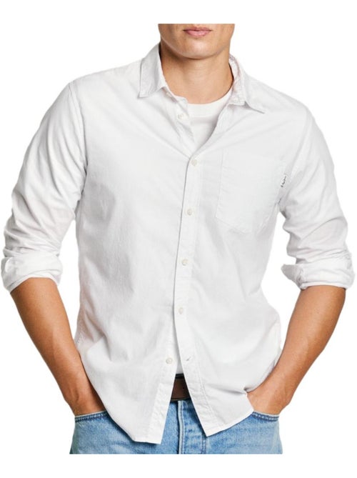 Pepe Jeans Arnold Wit Herenoverhemd - Kiabi Pepe Jeans Arnold Wit Herenoverhemd - Kiabi