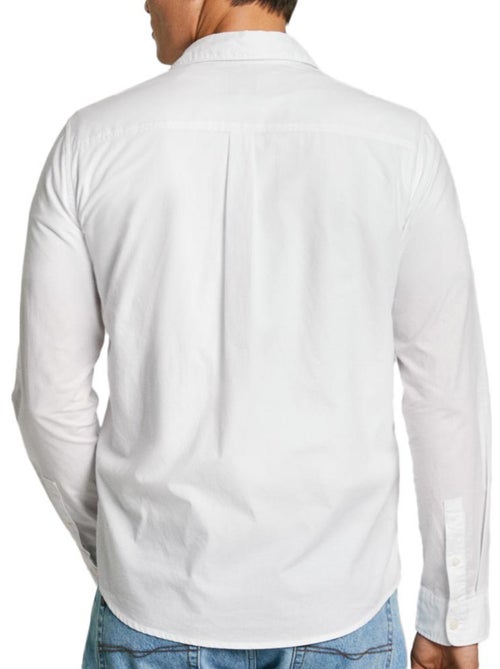 Pepe Jeans Arnold Wit Herenoverhemd - Kiabi Pepe Jeans Arnold Wit Herenoverhemd - Kiabi