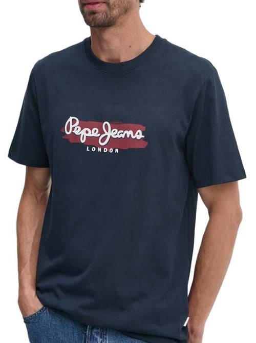 Pepe Jeans Arsham Marineblauw T-shirt voor Heren - Kiabi Pepe Jeans Arsham Marineblauw T-shirt voor Heren - Kiabi