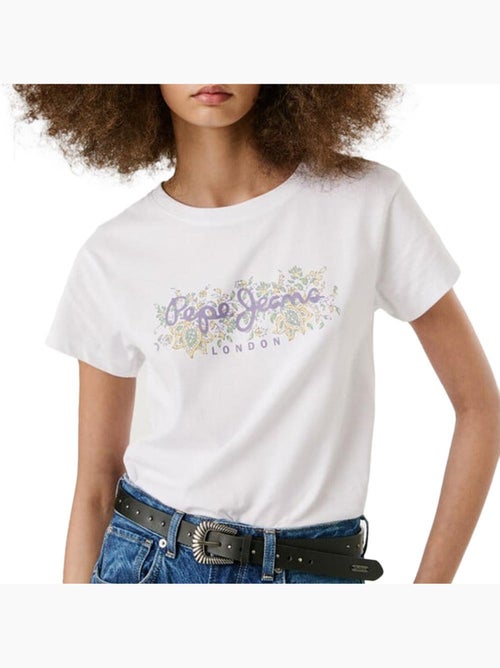 Pepe Jeans Ava Wit Dames T-shirt - Kiabi