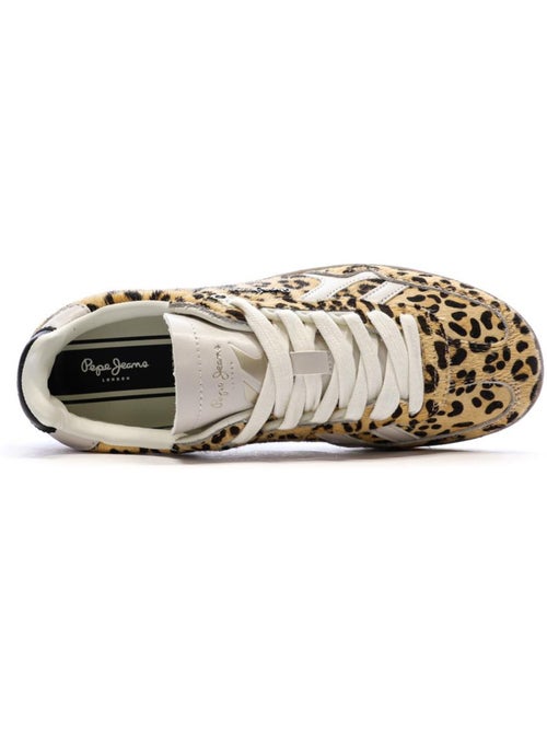 Pepe Jeans Ball Dames Sneakers Beige/Zwart - Kiabi Pepe Jeans Ball Dames Sneakers Beige/Zwart - Kiabi