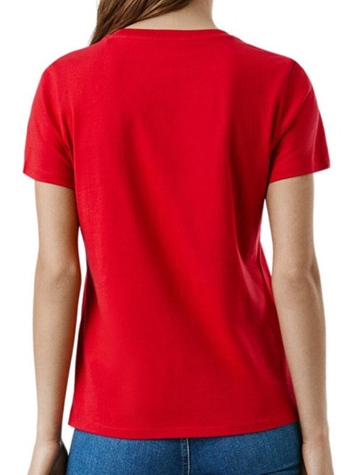 Pepe Jeans Bero Rood Dames T-shirt - Kiabi Pepe Jeans Bero Rood Dames T-shirt - Kiabi