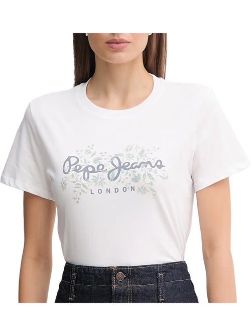 Pepe Jeans Bero Wit Dames T-shirt - Kiabi Pepe Jeans Bero Wit Dames T-shirt - Kiabi