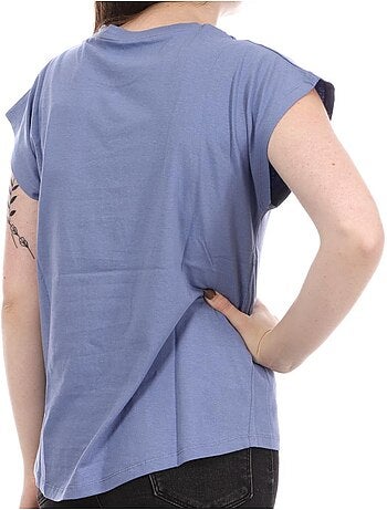 Pepe jeans bloom mauve t-shirt voor dames