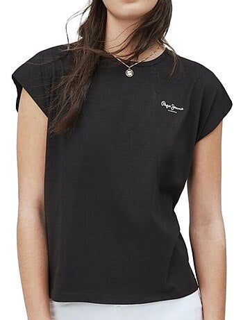 Pepe jeans bloom mauve t-shirt voor dames