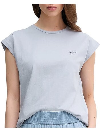 Pepe jeans blooma dames t-shirt blauw