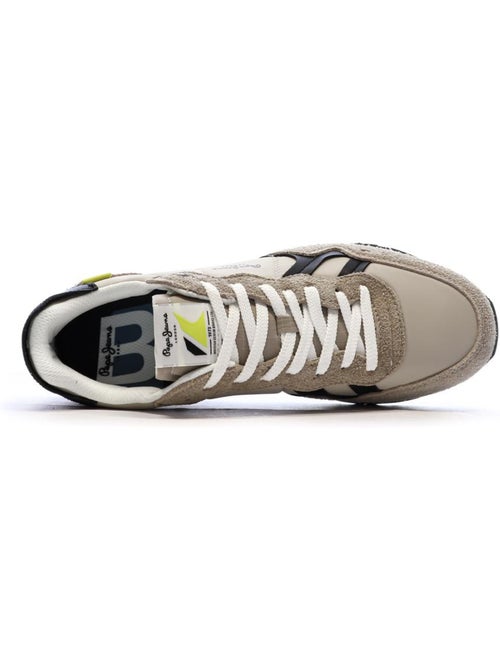 Pepe Jeans Brit Fly Grijs Heren Sneakers - Kiabi Pepe Jeans Brit Fly Grijs Heren Sneakers - Kiabi