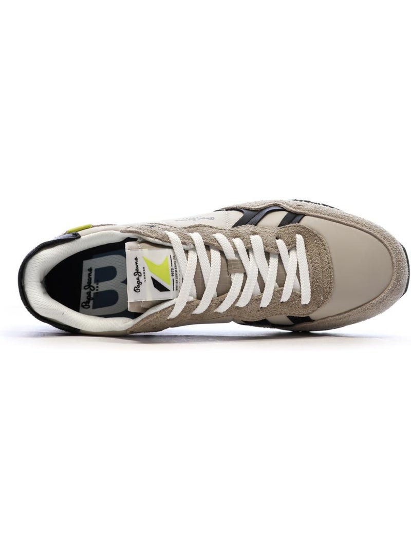Pepe Jeans Brit Fly Grijs Heren Sneakers Beige - Kiabi