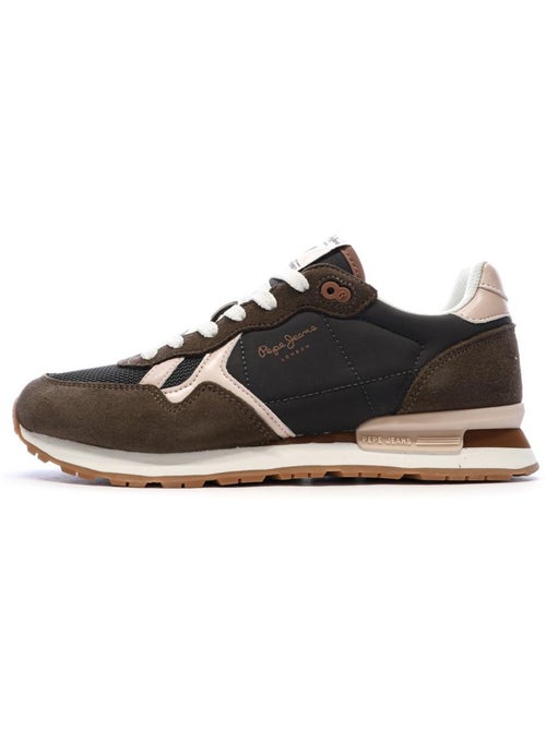 Pepe Jeans Brit Jump Heren Sneakers Bruin - Kiabi Pepe Jeans Brit Jump Heren Sneakers Bruin - Kiabi