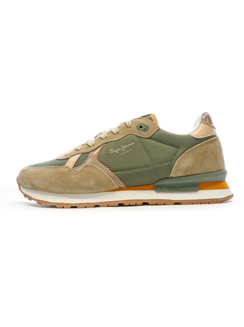 Pepe Jeans Brit Jump Kaki Dames Sneakers Licht kakigroen - Kiabi