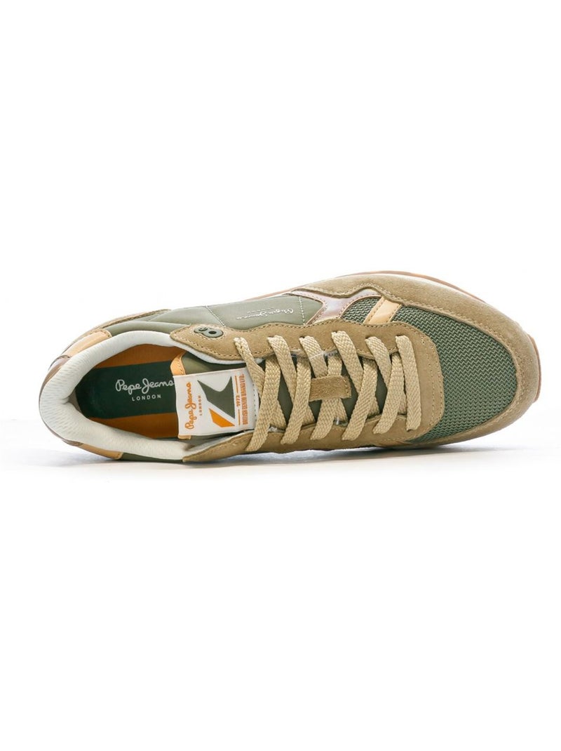 Pepe Jeans Brit Jump Kaki Dames Sneakers Licht kakigroen - Kiabi