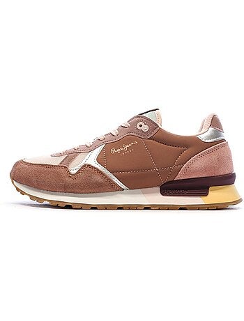 Pepe jeans brit jumps heren sneakers bruin