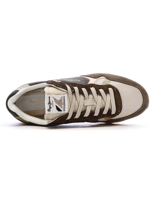 Pepe Jeans Brit Mixt Bruine Dames Sneakers - Kiabi Pepe Jeans Brit Mixt Bruine Dames Sneakers - Kiabi