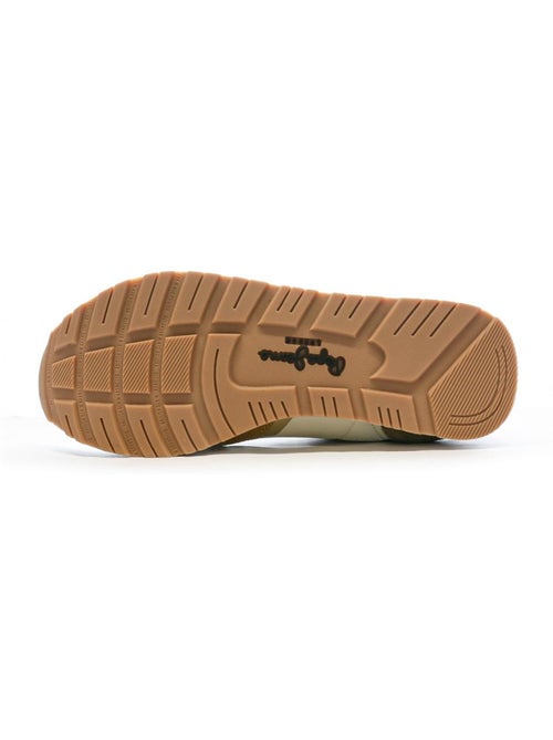 Pepe Jeans Brit Print Ecru/Camel Dames Sneakers - Kiabi Pepe Jeans Brit Print Ecru/Camel Dames Sneakers - Kiabi