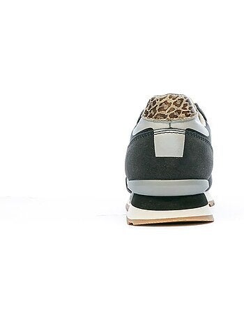 Pepe jeans brit print night zwarte dames sneakers