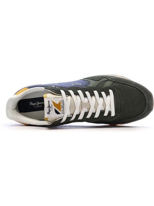 Pepe jeans brit prints groene heren sneakers - Kiabi Pepe jeans brit prints groene heren sneakers - Kiabi