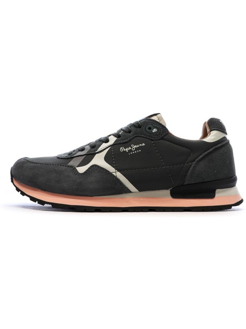 Pepe Jeans Brit Prints Heren Sneakers Zwart/Roze Zwart - Kiabi