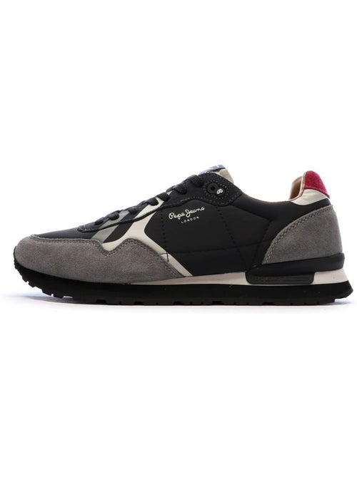 Pepe Jeans Brit Prints Zwart/Grijze Heren Sneakers - Kiabi Pepe Jeans Brit Prints Zwart/Grijze Heren Sneakers - Kiabi