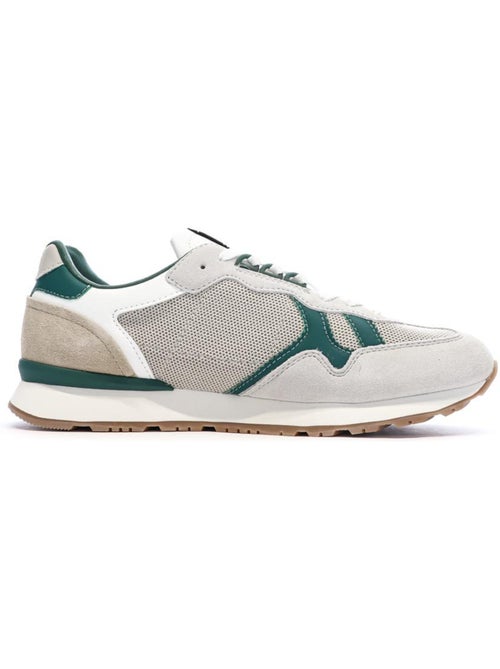 Pepe Jeans Brit Retro Heren Sneakers Grijs/Groen - Kiabi Pepe Jeans Brit Retro Heren Sneakers Grijs/Groen - Kiabi