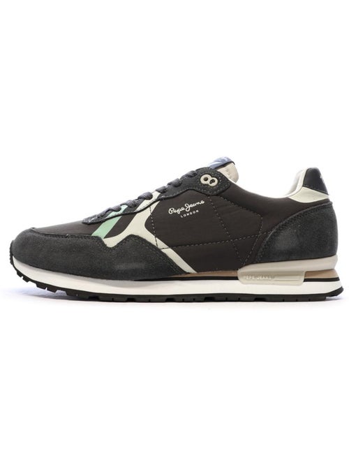 Pepe Jeans Brit Road Grijs Heren Sneakers - Kiabi Pepe Jeans Brit Road Grijs Heren Sneakers - Kiabi