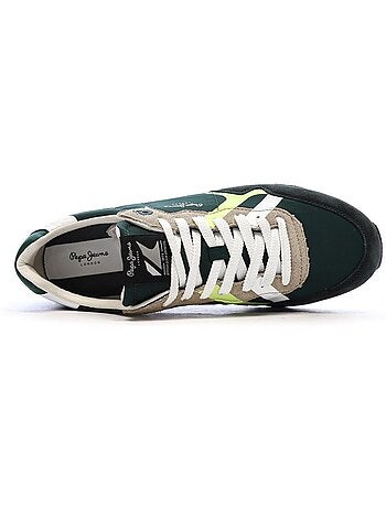 Pepe jeans brit road heren sneakers grijs/wit