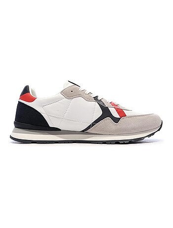 Pepe jeans brit road heren sneakers grijs/wit