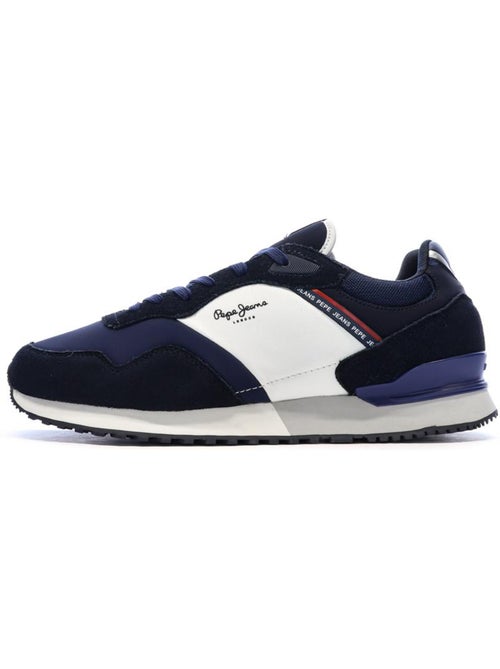 Pepe jeans brit road m heren sneakers marineblauw/wit - Kiabi Pepe jeans brit road m heren sneakers marineblauw/wit - Kiabi