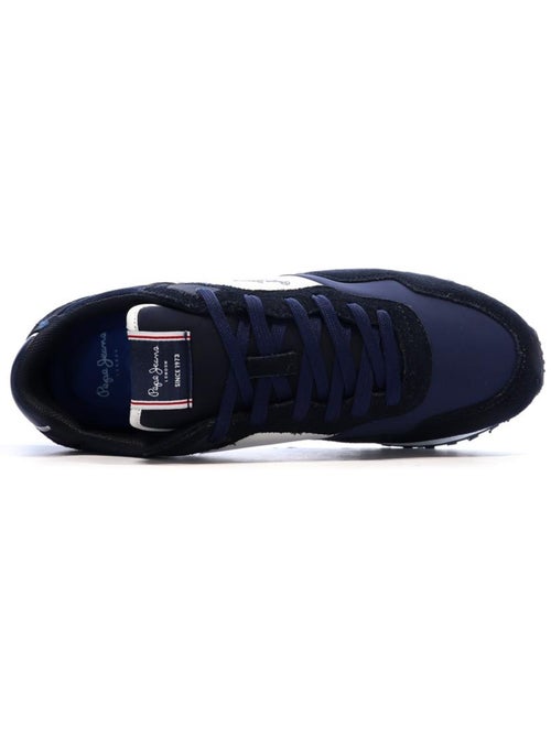 Pepe jeans brit road m heren sneakers marineblauw/wit - Kiabi Pepe jeans brit road m heren sneakers marineblauw/wit - Kiabi