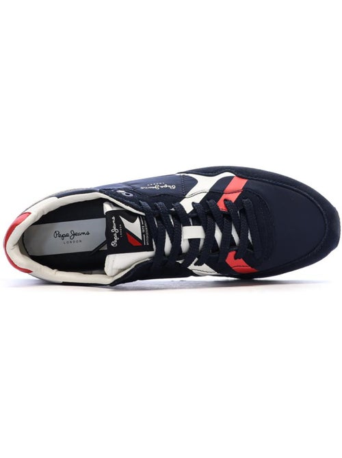 Pepe jeans brit road m heren sneakers marine/rood - Kiabi Pepe jeans brit road m heren sneakers marine/rood - Kiabi