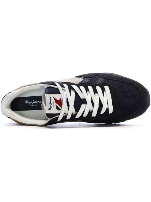 Pepe jeans brit road m heren sneakers marine/taupe - Kiabi Pepe jeans brit road m heren sneakers marine/taupe - Kiabi