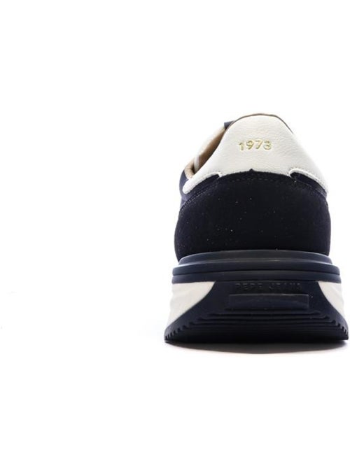 Pepe Jeans Buster Heren Sneakers Wit/Marine - Kiabi Pepe Jeans Buster Heren Sneakers Wit/Marine - Kiabi