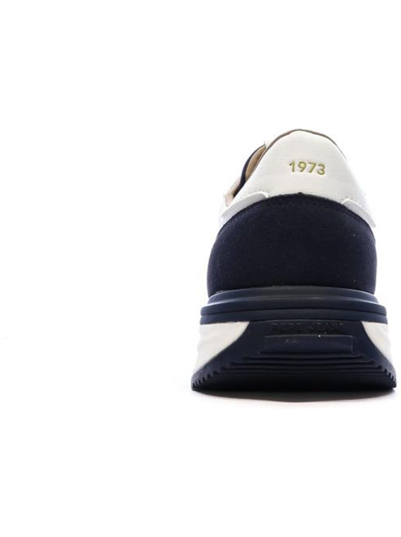 Pepe Jeans Buster Heren Sneakers Wit/Zwart Wit - Kiabi
