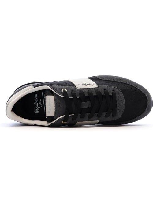 Pepe Jeans Buster Supra Heren Sneakers Zwart - Kiabi Pepe Jeans Buster Supra Heren Sneakers Zwart - Kiabi