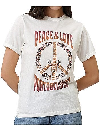 Pepe jeans cala wit dames t-shirt