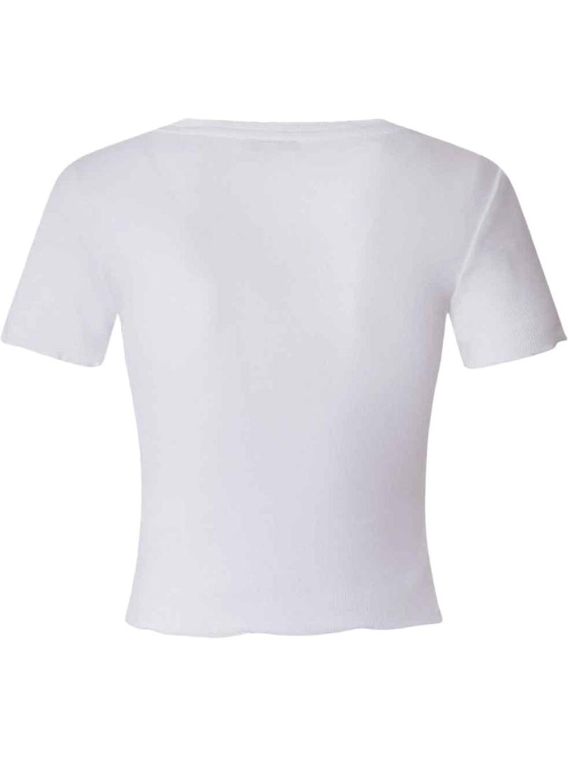 Pepe Jeans Cara Wit Dames T-shirt Wit - Kiabi