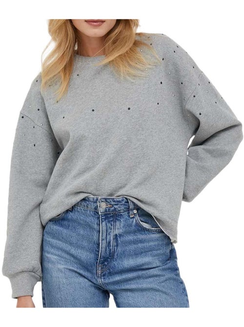 Pepe Jeans Caroline Dames Sweatshirt Grijs - Kiabi Pepe Jeans Caroline Dames Sweatshirt Grijs - Kiabi