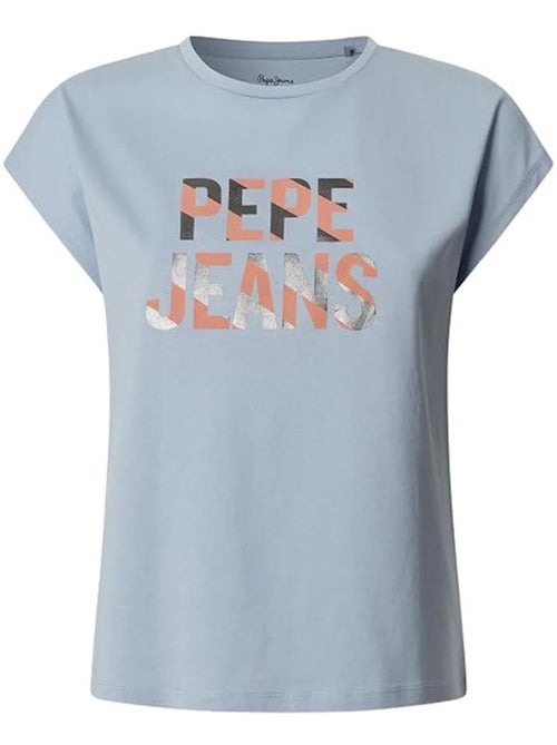 Pepe jeans catalina cloudy t-shirt voor dames - blauw - Kiabi