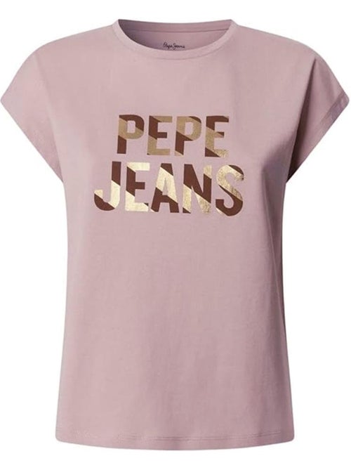 Pepe jeans catalina cloudy t-shirt voor dames - roze - Kiabi