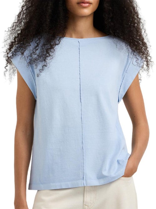 Pepe jeans cayetana dames t-shirt blauw - Kiabi Pepe jeans cayetana dames t-shirt blauw - Kiabi