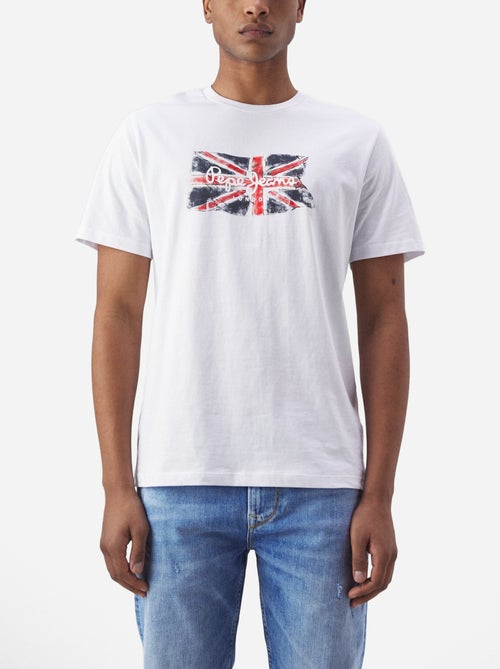 Pepe Jeans Clag Wit T-shirt voor Heren - Kiabi Pepe Jeans Clag Wit T-shirt voor Heren - Kiabi