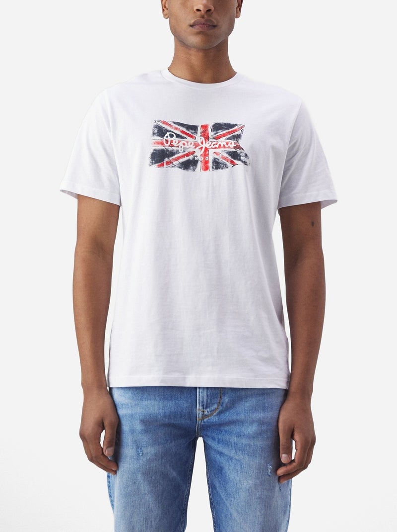 Pepe Jeans Clag Wit T-shirt voor Heren Wit - Kiabi